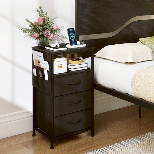 Nightstand w charging - 27.5", w/charging