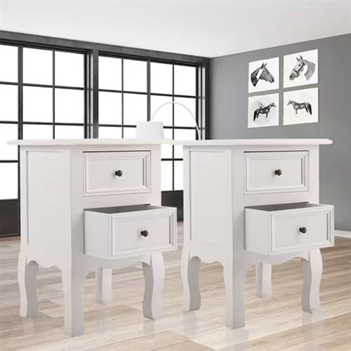 Piece drawer white - 2-piece,