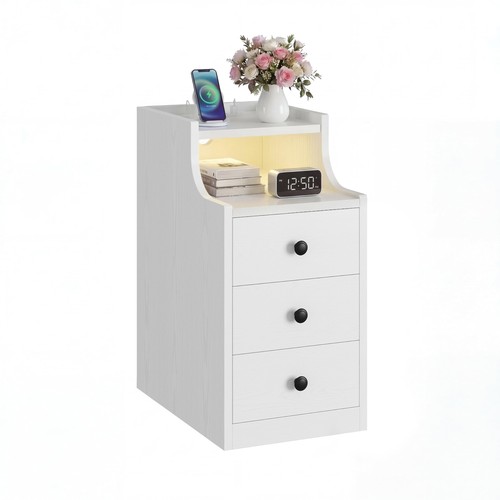 Narrow nightstand with - nightstand,