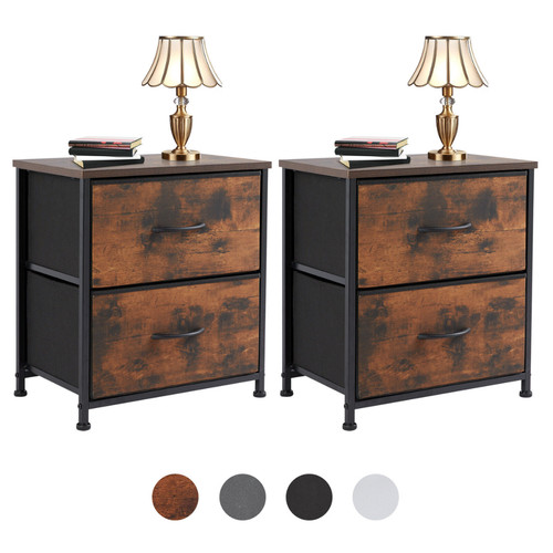 2pcs nightstand end - 2pcs,