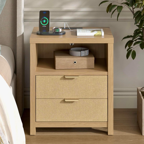 Nightstand with charging - nightstand,