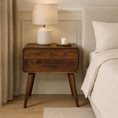 Solid wood avora nightstand - solid,
